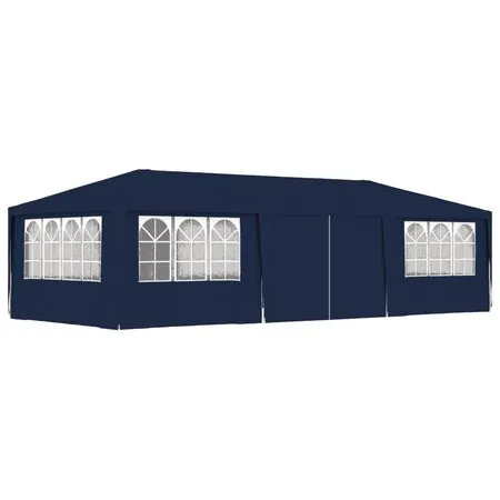  Cort de petrecere profesional cu pereți albastru 4x9 m 90 g/m²
