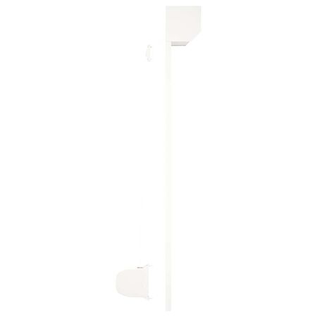  Oblon rulant, alb, 100 x 120 cm, aluminiu