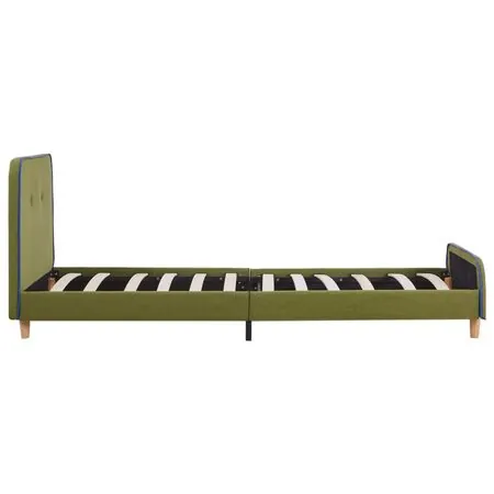  Cadru de pat, verde, 90 x 200 cm, material textil