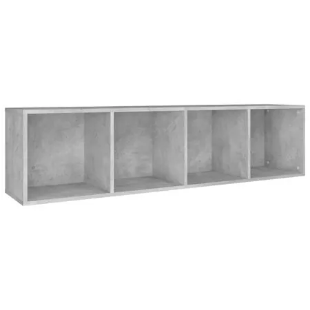  Bibliotecă/Dulap TV, gri beton, 36x30x143 cm, lemn prelucrat