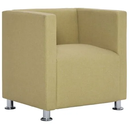  Fotoliu cubic, verde, material textil