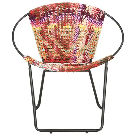  Scaun rotund Chindi, multicolor, material textil
