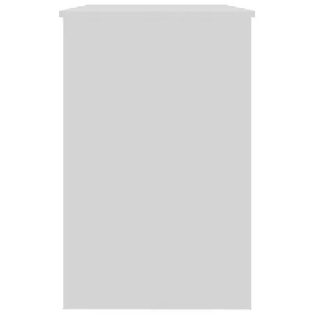  Birou, alb extralucios, 100x50x76 cm, lemn prelucrat