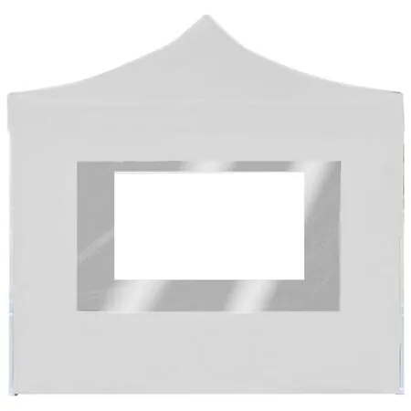  Cort de petrecere pliabil cu pereți, alb, 3 x 3 m, aluminiu
