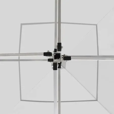  Cort de petrecere pliabil cu pereți, alb, 3 x 3 m, aluminiu