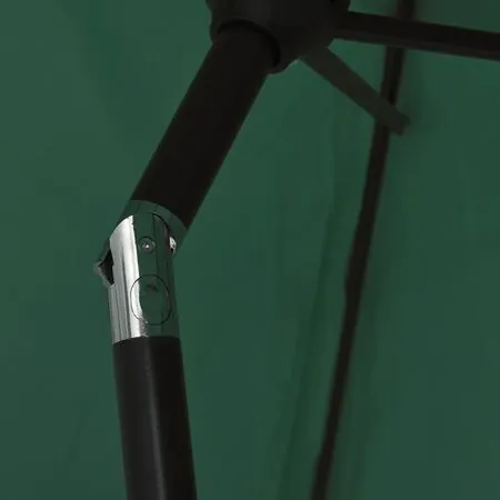 Umbrelă de soare cu stâlp din oțel 3 m, Verde