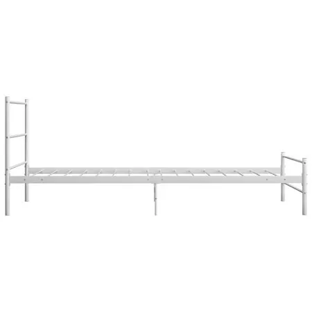  Cadru de pat, alb, 100 x 200 cm, metal
