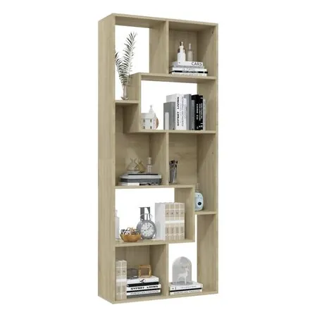  Bibliotecă, stejar Sonoma, 67 x 24 x 161 cm, lemn prelucrat