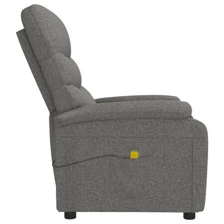  Fotoliu de masaj, gri închis, material textil