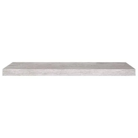  Raft de perete suspendat, gri beton, 80x23,5x3,8 cm, MDF