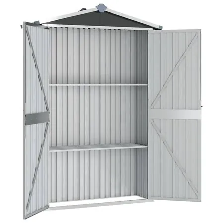  Șopron de grădină, antracit, 116x45x175 cm, oțel galvanizat