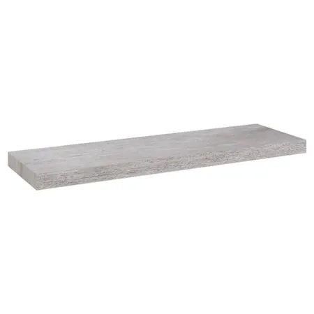  Raft de perete suspendat, gri beton, 80x23,5x3,8 cm, MDF
