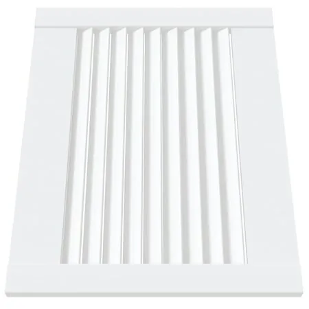  Ușă de dulap design lambriu, alb, 39,5x49,4 cm, lemn masiv pin