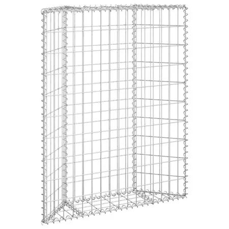  Strat înălțat gabion trapez, 80x20x100 cm, oțel galvanizat