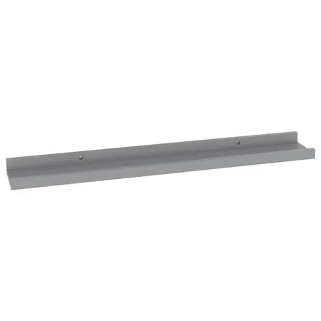  Rafturi de perete, 4 buc., gri, 60x9x3 cm
