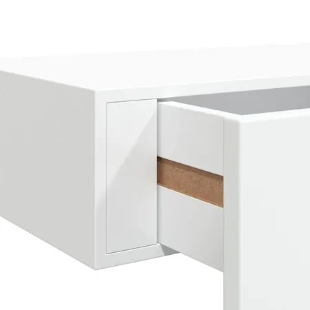  Dulap de perete cu sertare, 2 buc., alb, 40x23,5x10 cm, MDF