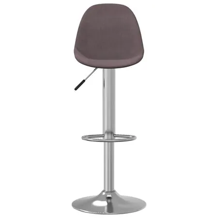  Scaune de bar, 2 buc., gri taupe, material textil