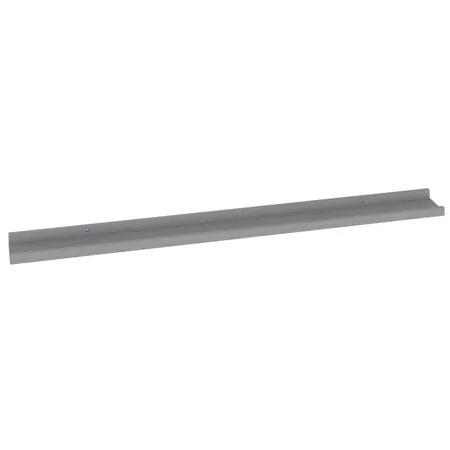  Rafturi de perete, 4 buc., gri, 100x9x3 cm