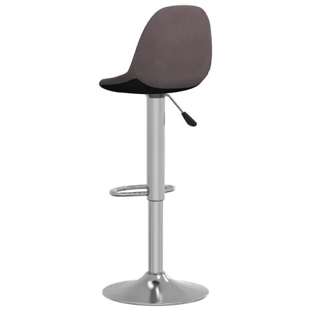  Scaune de bar, 2 buc., gri taupe, material textil