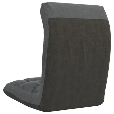  Scaun de podea pliabil, gri deschis, material textil
