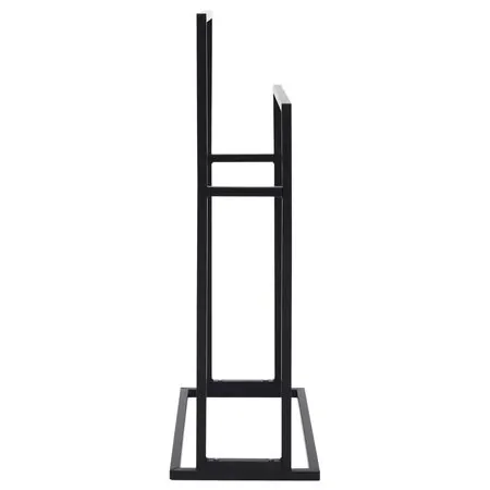  Suport de prosoape autonom, negru, 48x24x78,5 cm, fier