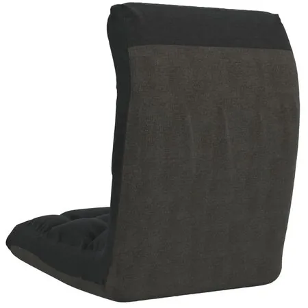  Scaun de podea pliabil, negru, material textil