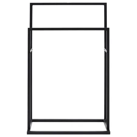  Suport de prosoape autonom, negru, 48x24x78,5 cm, fier