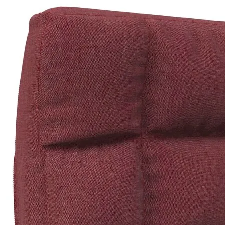  Scaun de podea pliabil, roșu vin, material textil