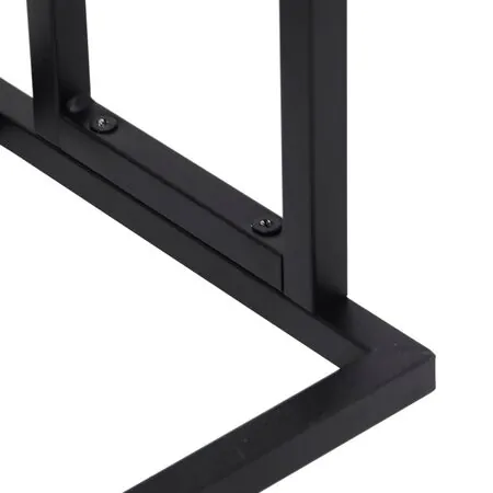  Suport de prosoape autonom, negru, 48x24x78,5 cm, fier