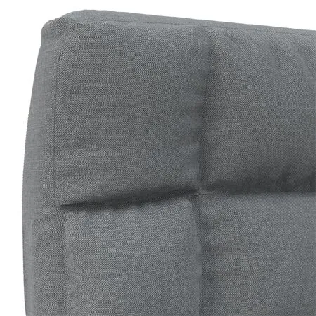  Scaun de podea pliabil, gri deschis, material textil