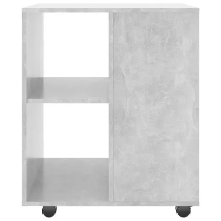  Dulap cu roți, gri beton, 60x53x72 cm, PAL