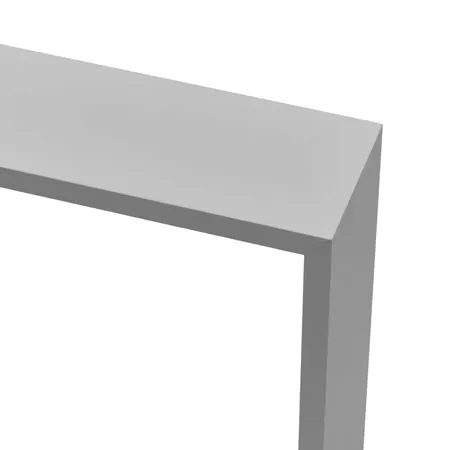  Rafturi cub de perete, 3 buc., gri, MDF