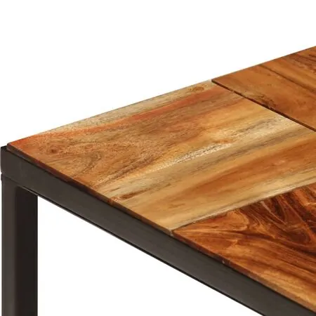  Măsuță de cafea, 110 x 60 x 40 cm, lemn masiv de acacia și oțel
