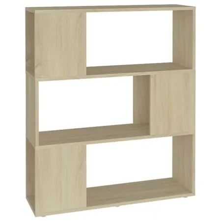  Bibliotecă/Separator cameră, stejar sonoma, 80x24x94 cm, PAL  