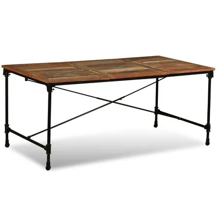  Masă de bucătărie, 180 cm, lemn masiv reciclat               