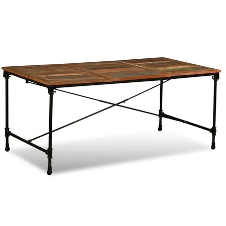  Masă de bucătărie, 180 cm, lemn masiv reciclat               