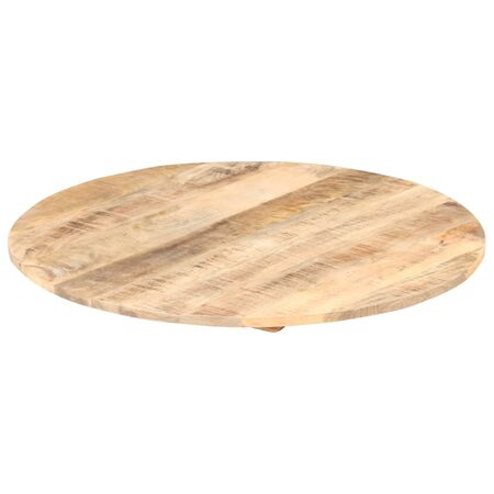  Blat de masă, 80 cm, lemn masiv de mango, rotund, 15-16 mm