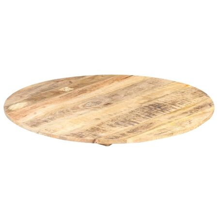  Blat de masă, 80 cm, lemn masiv de mango, rotund, 15-16 mm