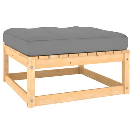  Set mobilier grădină cu perne, 2 piese, lemn masiv de pin