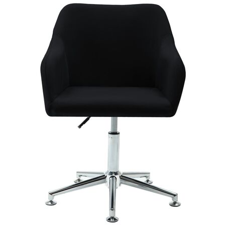  Scaun de birou pivotant, negru, material textil