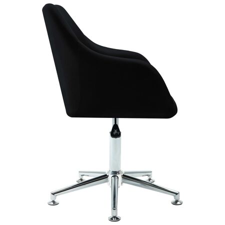  Scaun de birou pivotant, negru, material textil