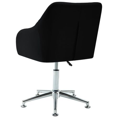  Scaun de birou pivotant, negru, material textil