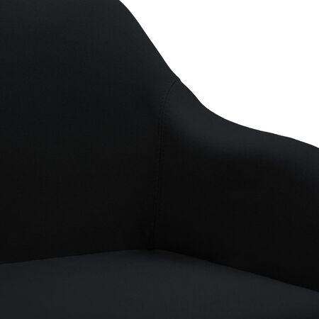  Scaun de birou pivotant, negru, material textil