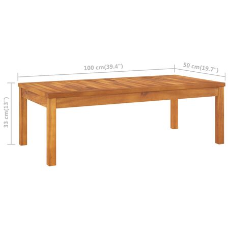  Set mobilier de grădină cu perne crem, 4 piese, lemn de acacia