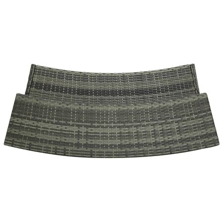  Set mobilier de bar de grădină cu perne, 5 piese, gri