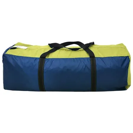  Cort camping, 6 persoane, albastru și galben