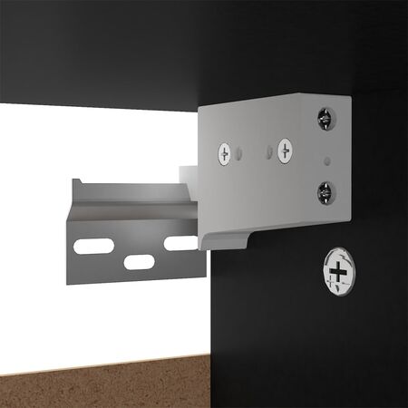  Pantofar, negru, 60x35x70 cm, PAL