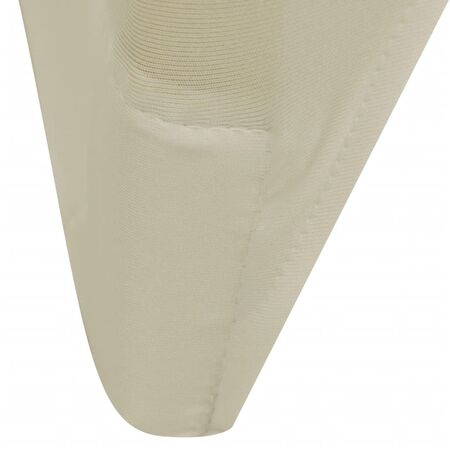  Huse elastice pentru scaun, 12 buc., crem