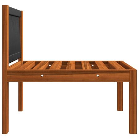  Set mobilier grădină cu perne, crem, 5 piese, lemn masiv acacia