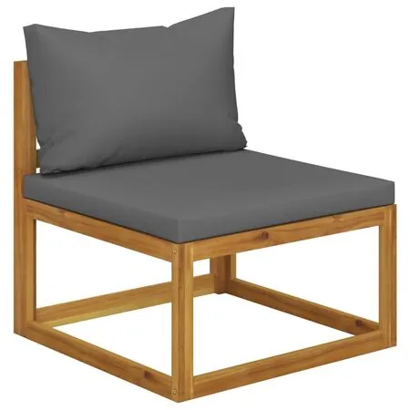  Set mobilier grădină cu perne, 12 piese, lemn masiv de acacia